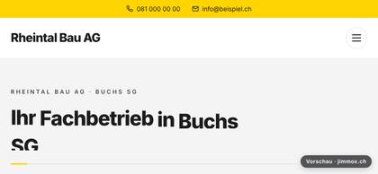 Profi Bau auf dem Handy quer